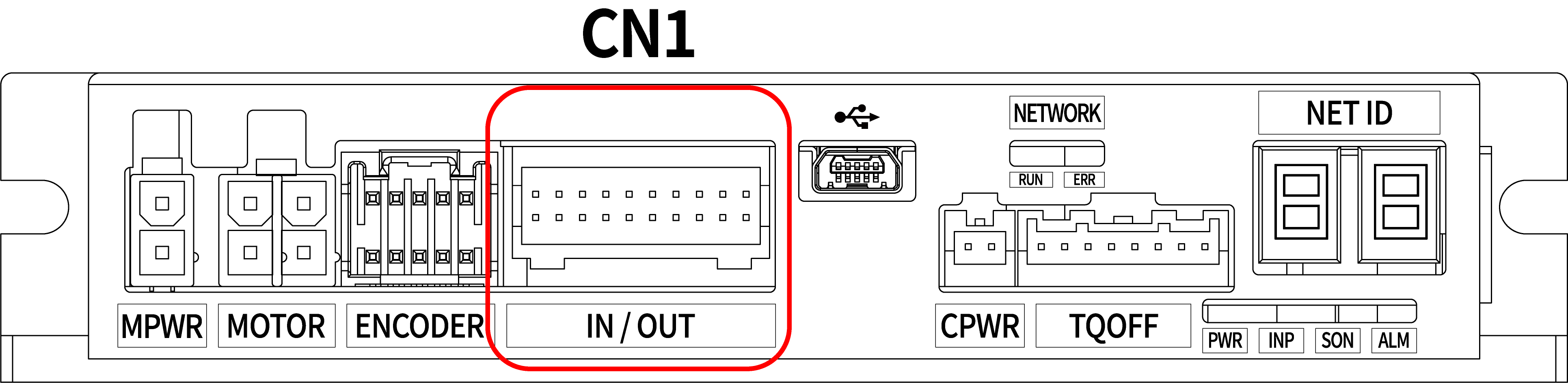 Ezi-SERVO-CT-60L-A CN1 Connector